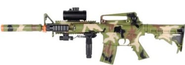 Image photo of an airsoft machine gun camouflage called M83 Camo Airsoft Gun Auto Electric Machine Gun