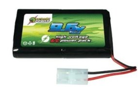 picture of an airsoft battery which is 9.6 volt, 8 cell for airsoft aeg or electric guns